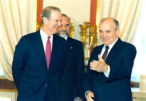 James Baker promised Gorbachev NATO wouldn't expand "one inch eastward" in 1990.